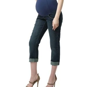 Boyfriend/Crop Maternity Jeans Low rise 🤰